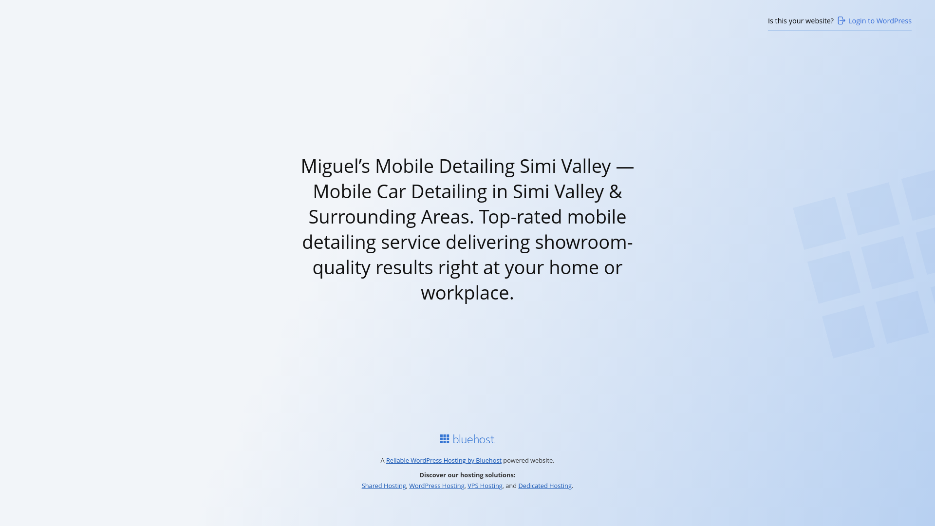 website screenshot of https://miguelsmobiledetailing805.com