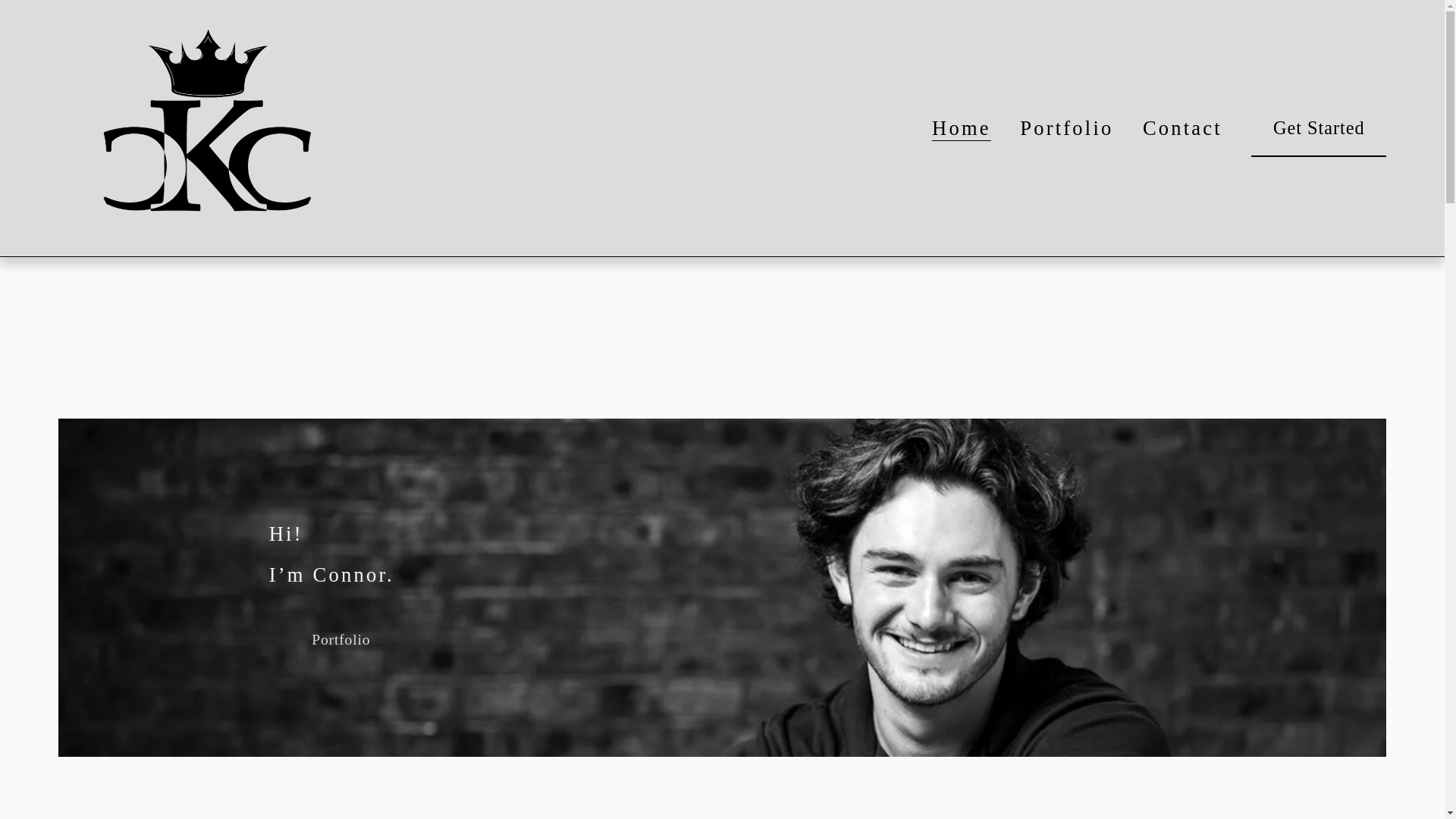 website screenshot of https://connorkavvascreative.com/