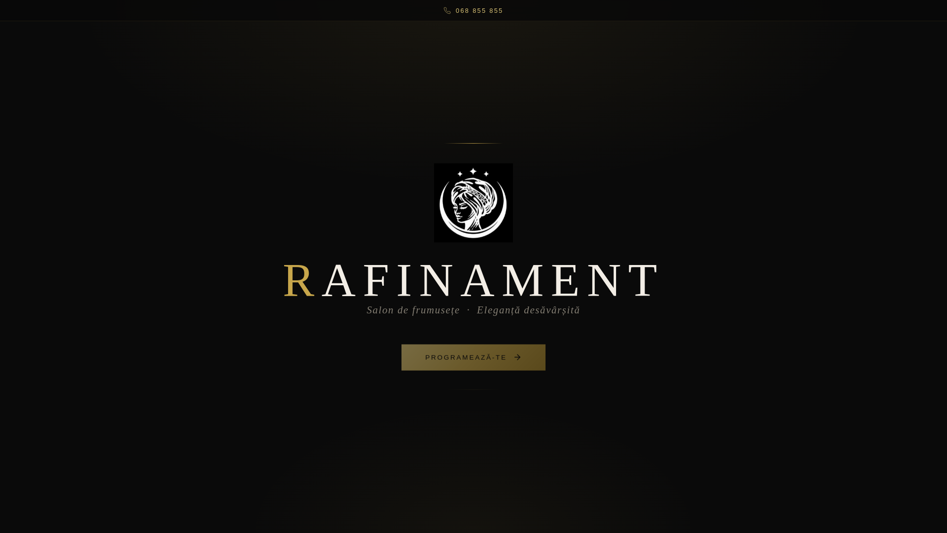 website screenshot of https://salonrafinament.md/