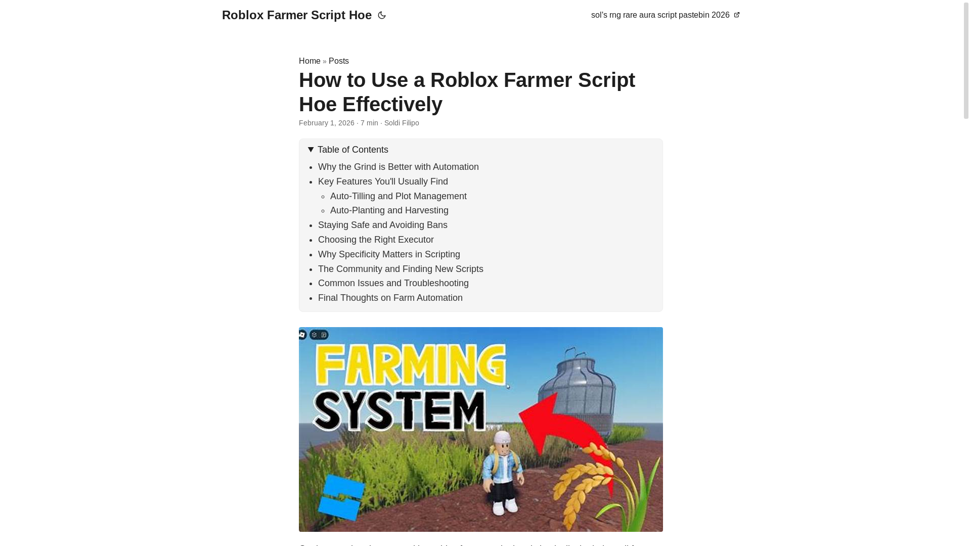 website screenshot of https://roblox-farmer-script-hoe.pages.dev/