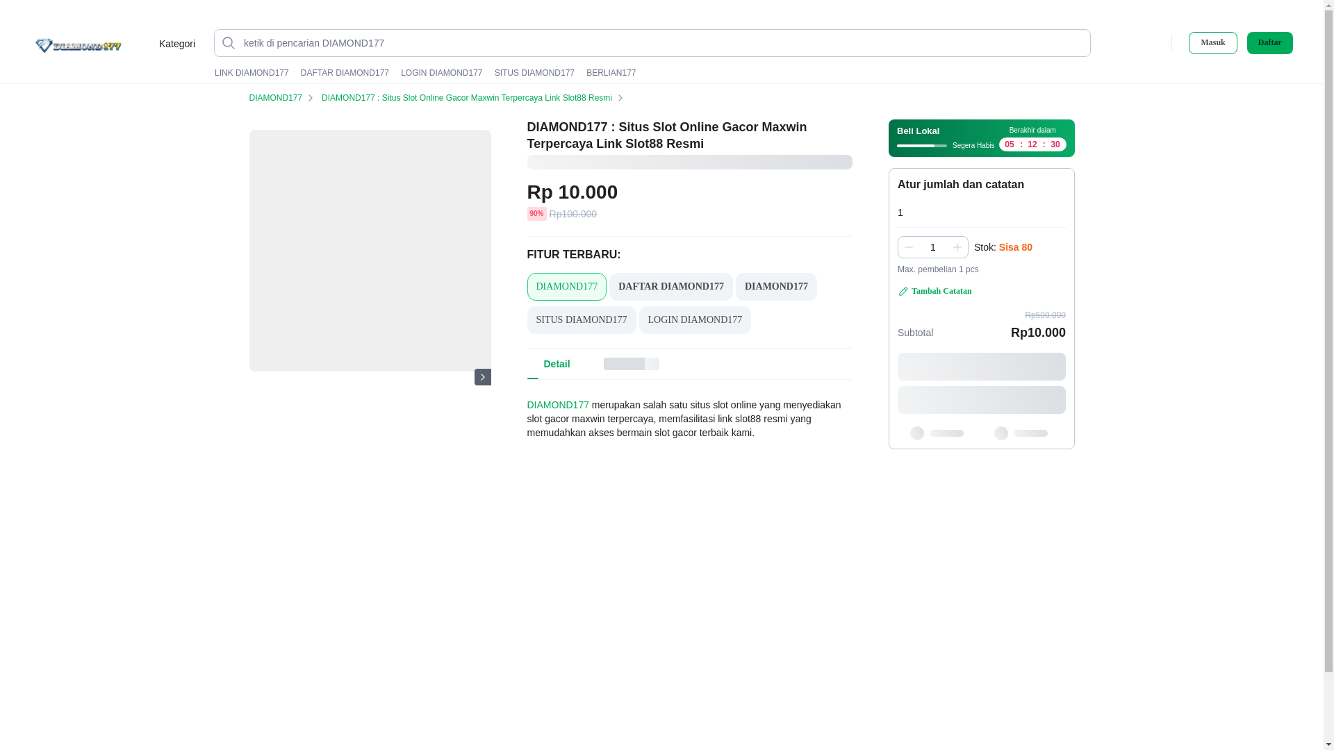 website screenshot of https://berlian177gacor.pages.dev/