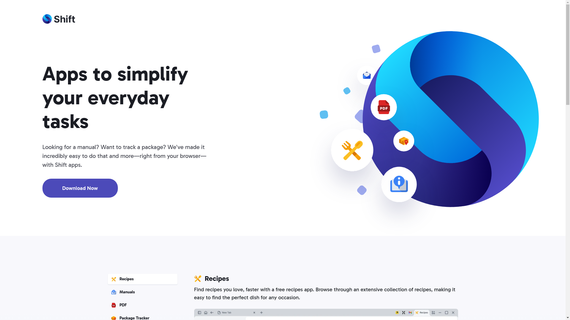 website screenshot of https://app.shift.com/