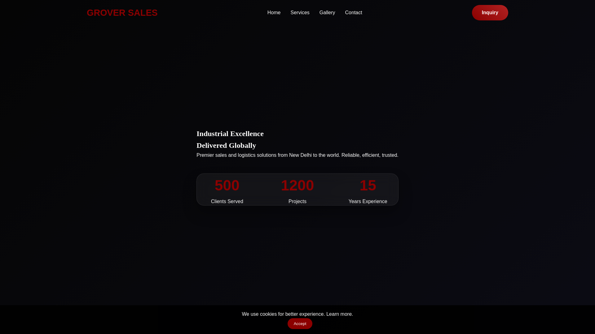 website screenshot of https://groversales.shop/