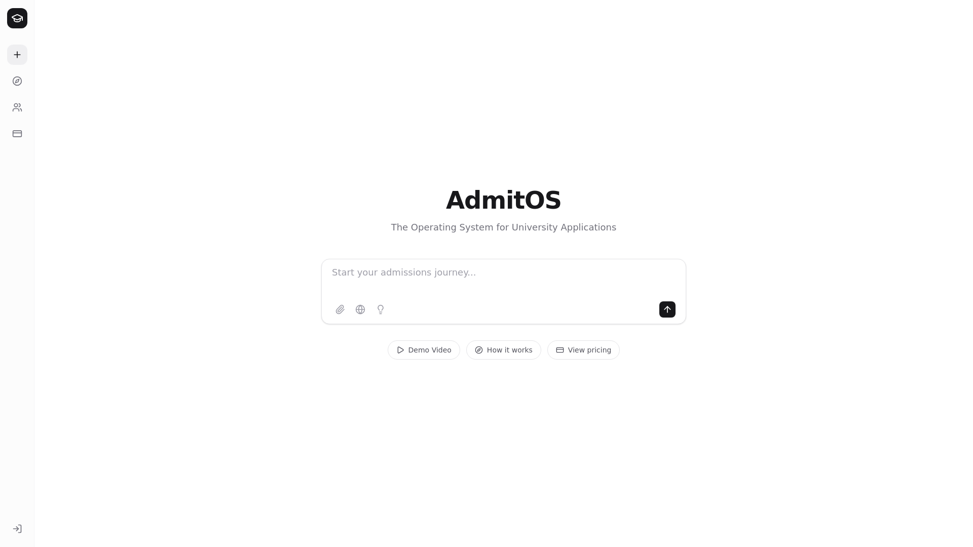 website screenshot of https://admitos-ai.pages.dev/