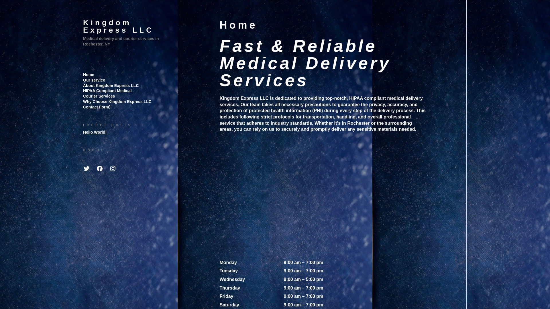 website screenshot of https://kingdomexpressllc1.com