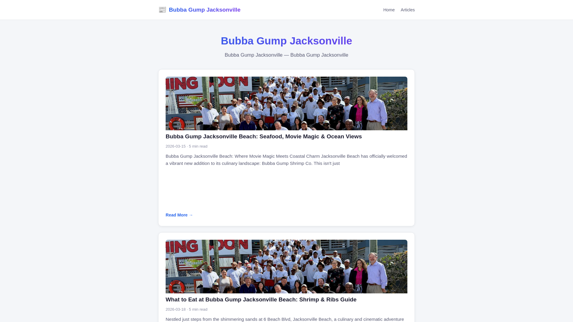 website screenshot of https://bubba-gump-jacksonville.pages.dev/