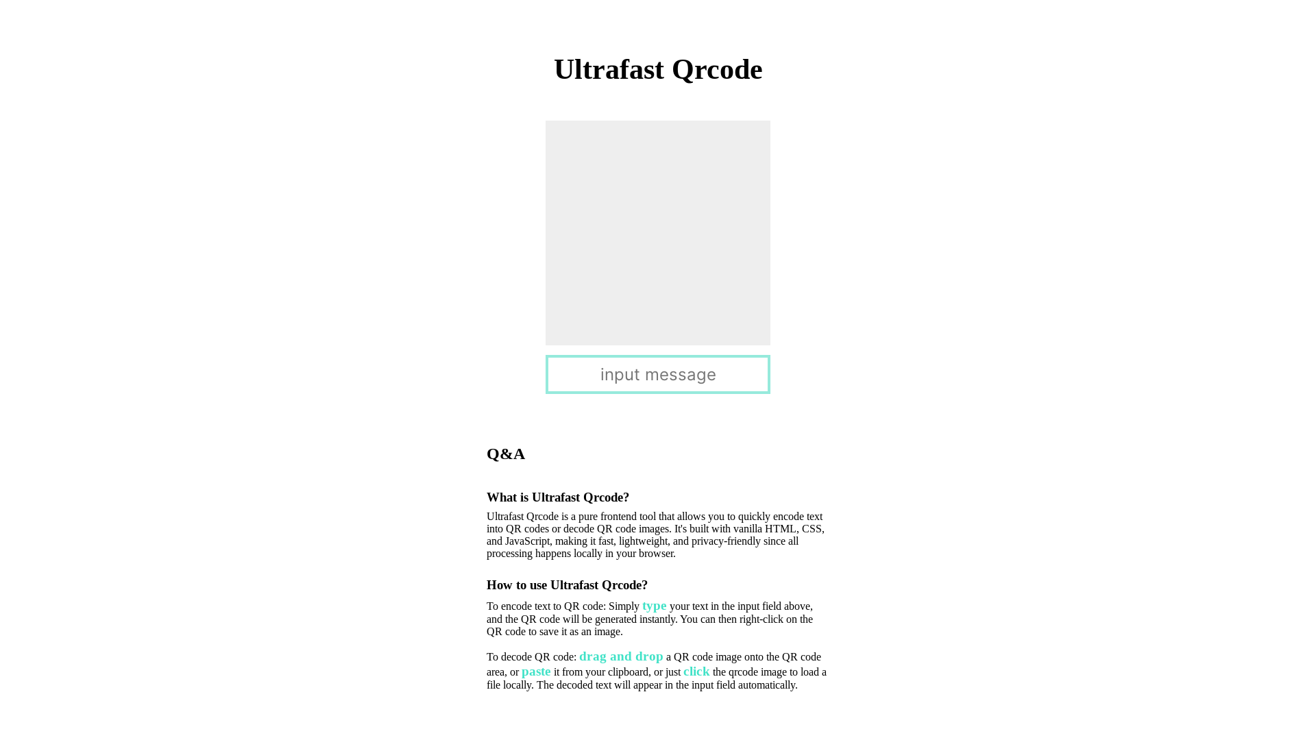 website screenshot of https://ultraqr-codes.pages.dev/