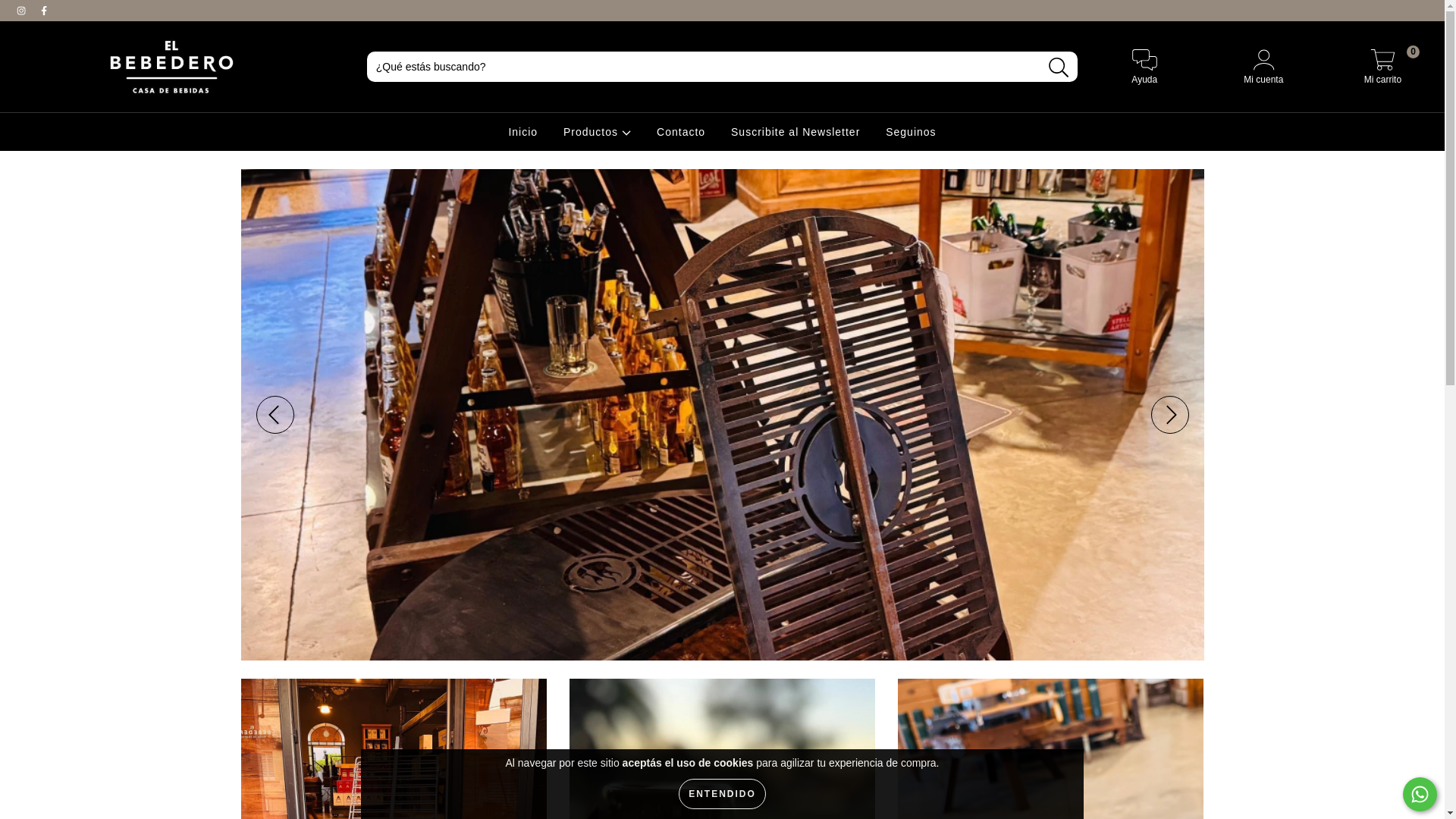 website screenshot of https://elbebedero.com.ar/