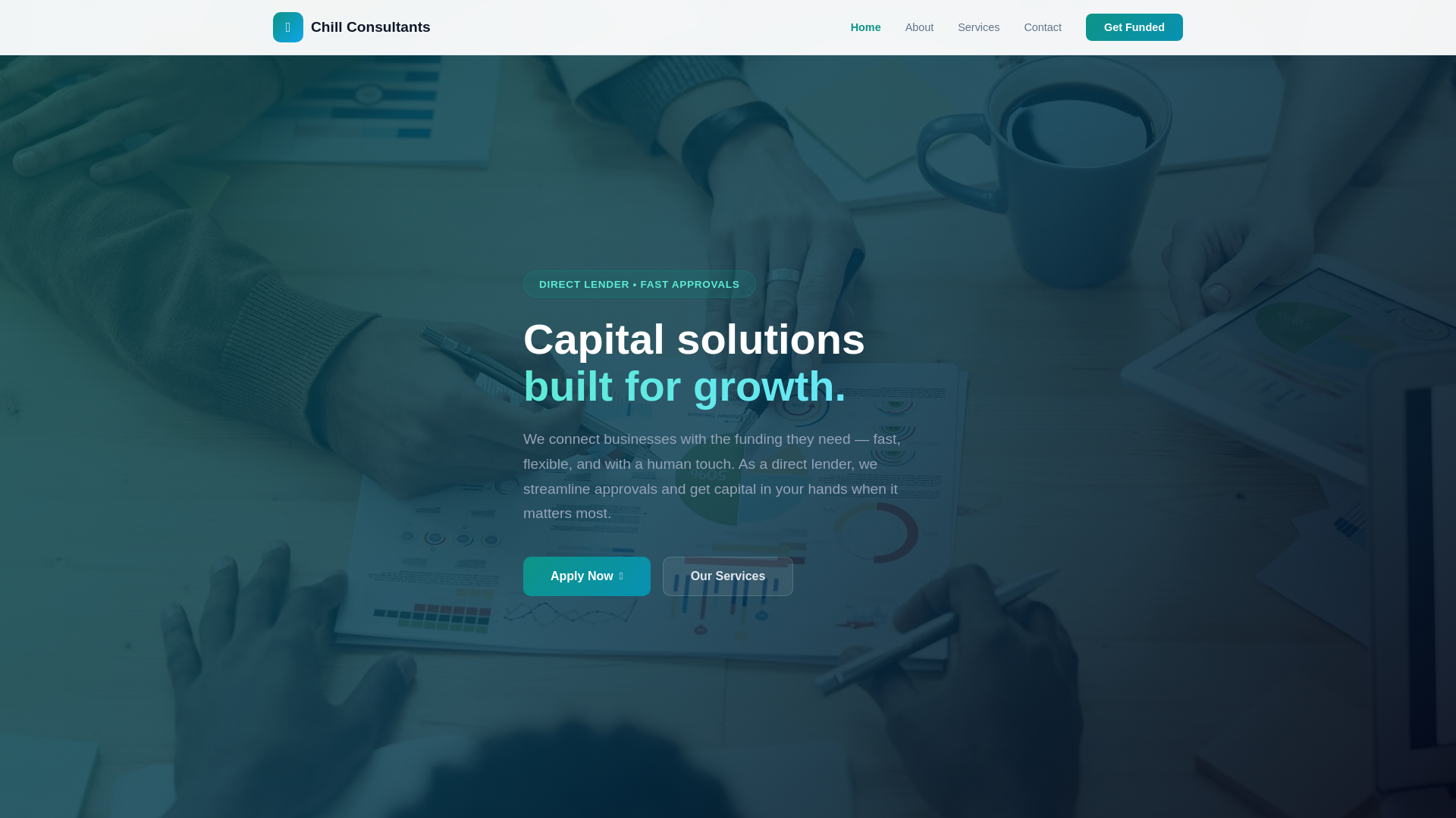 website screenshot of https://chill-consultants.com