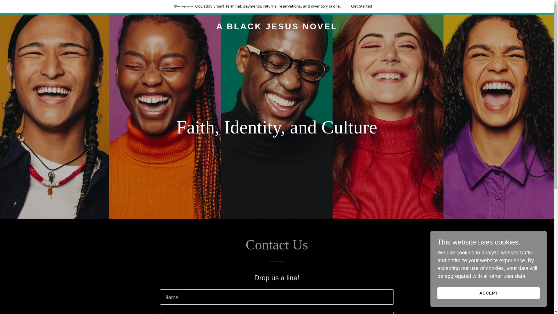 website screenshot of https://ablackjesusnovel.com/
