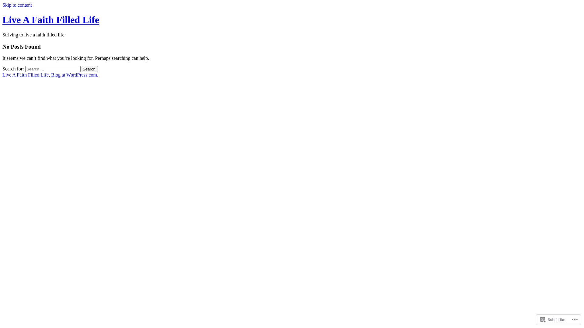 website screenshot of https://liveafaithfilledlife.org/