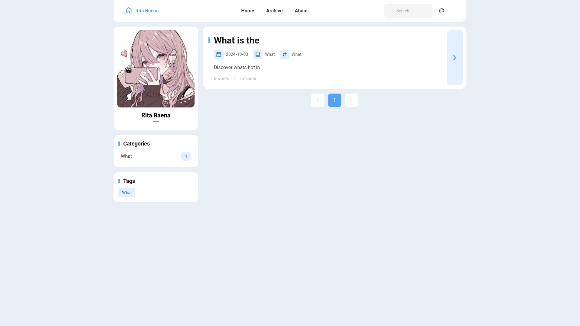 website screenshot of https://rita-baena.pages.dev/