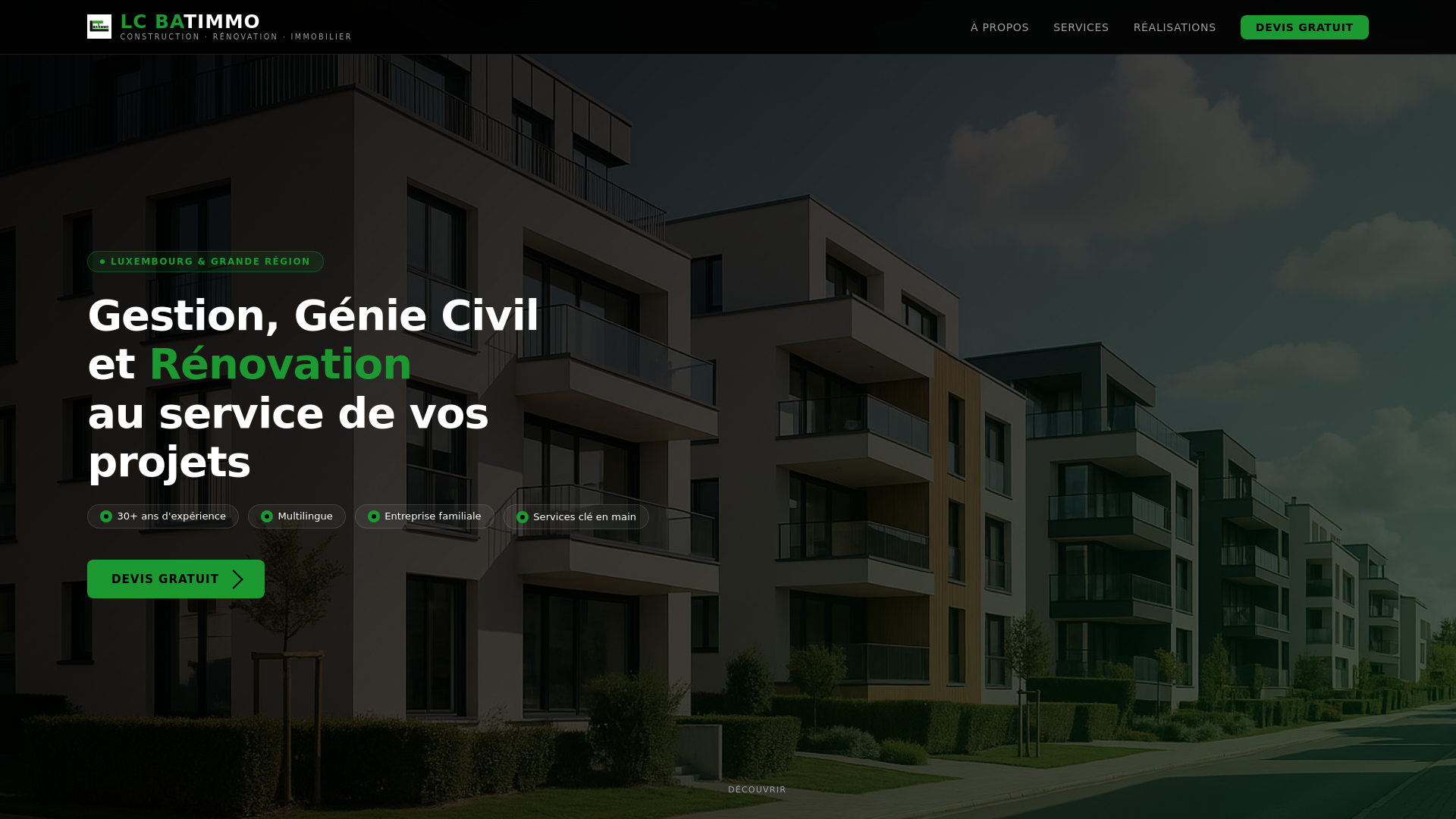 website screenshot of https://lcbatimmodev.pages.dev/