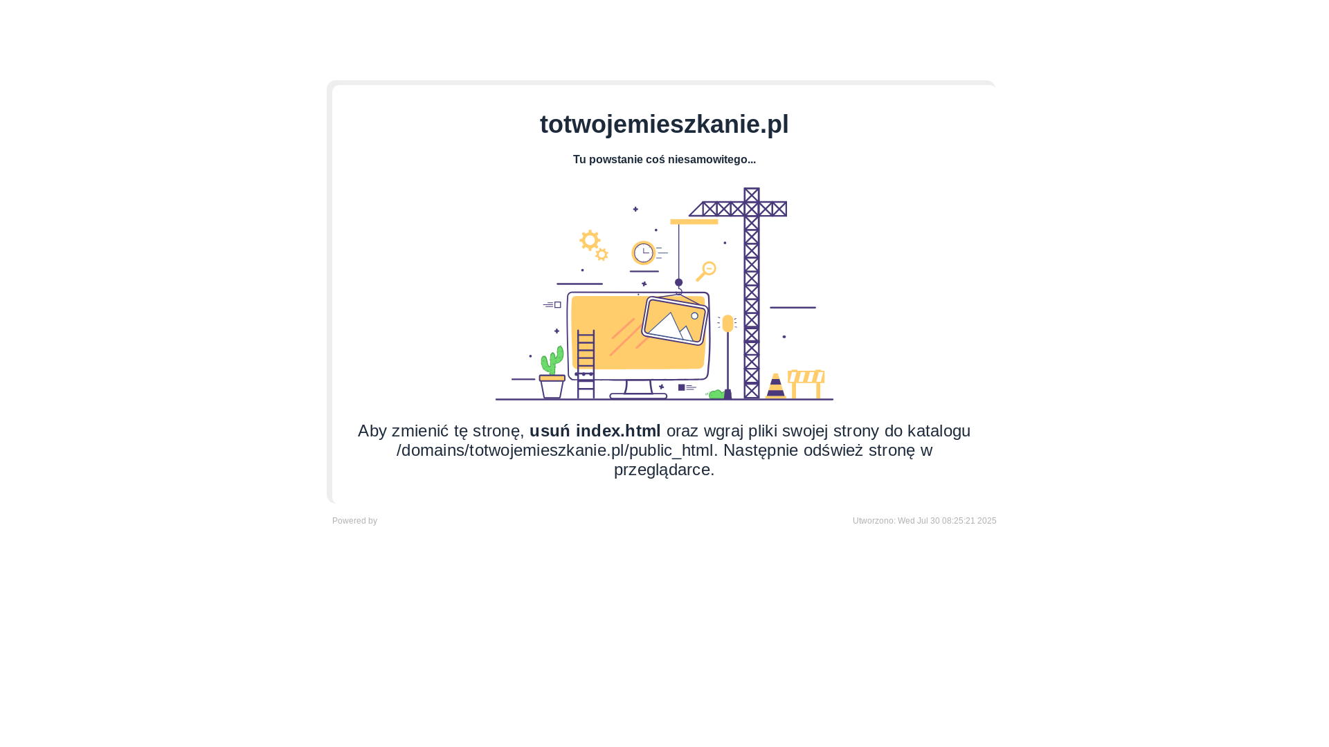 website screenshot of https://totwojemieszkanie.pl/