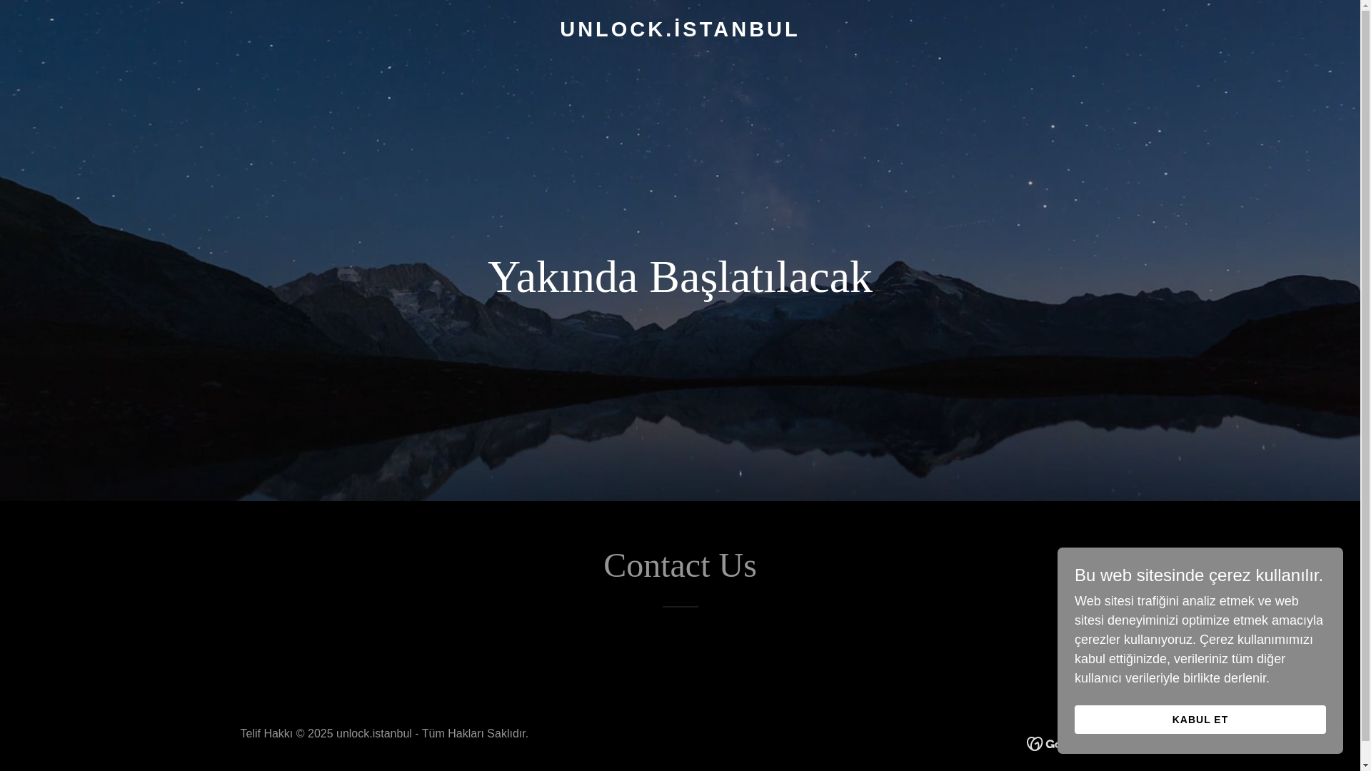 website screenshot of https://unlock.istanbul/
