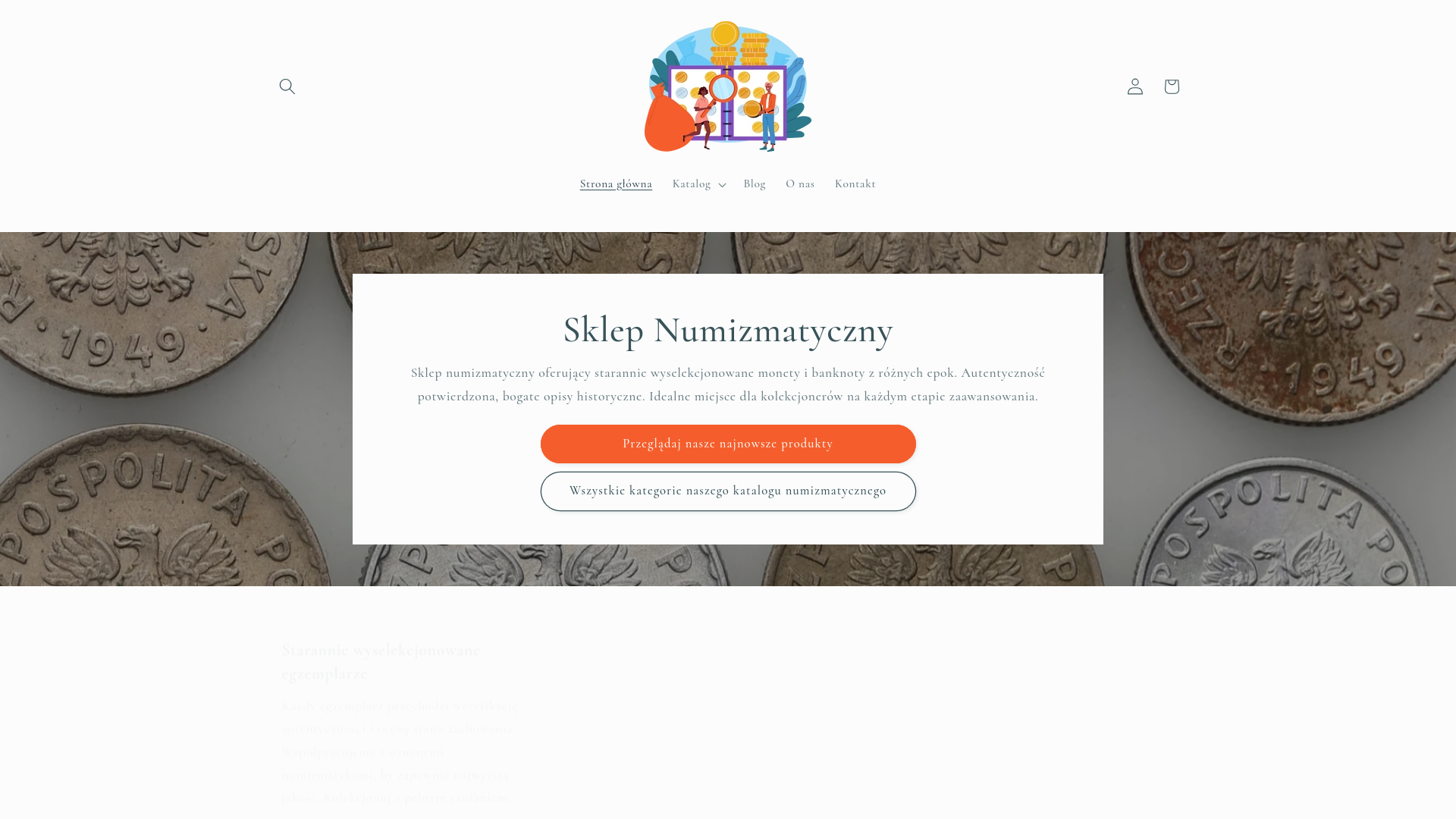 website screenshot of https://monety-pasja.shop