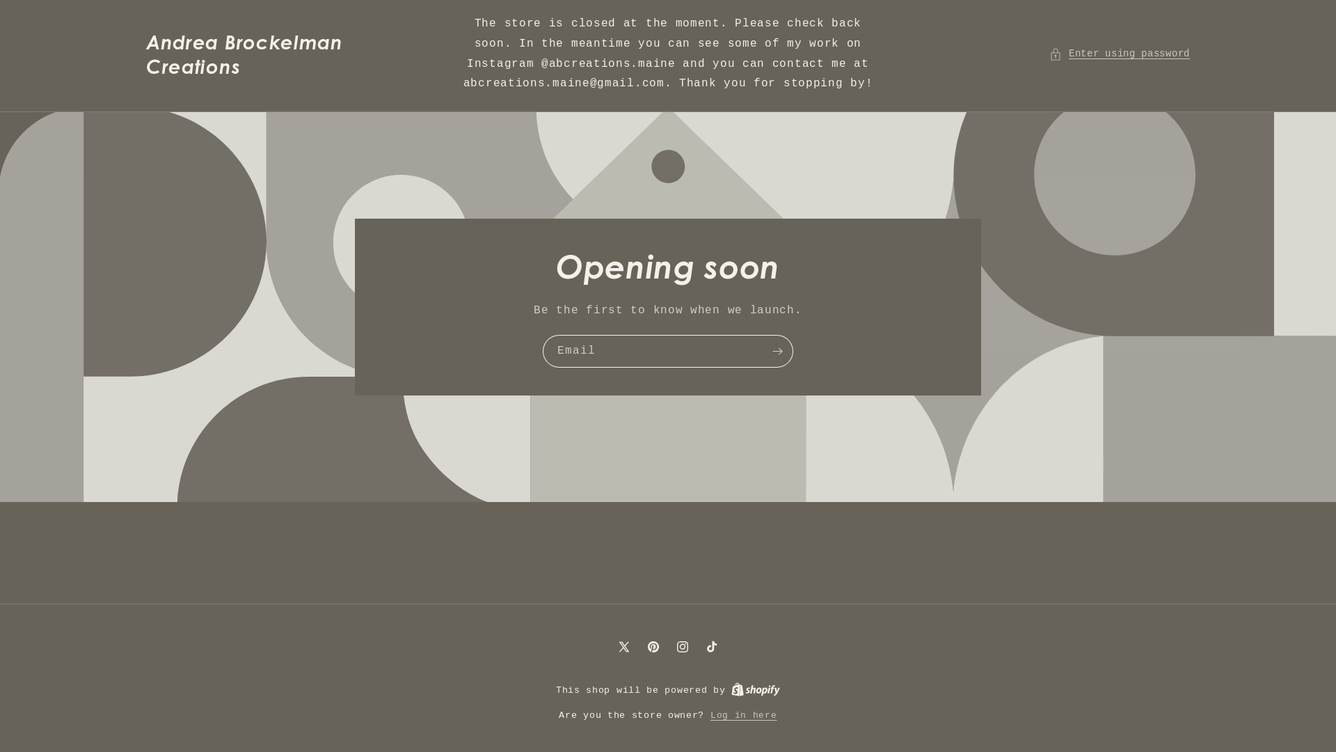 website screenshot of https://andreabrockelmancreations.com/