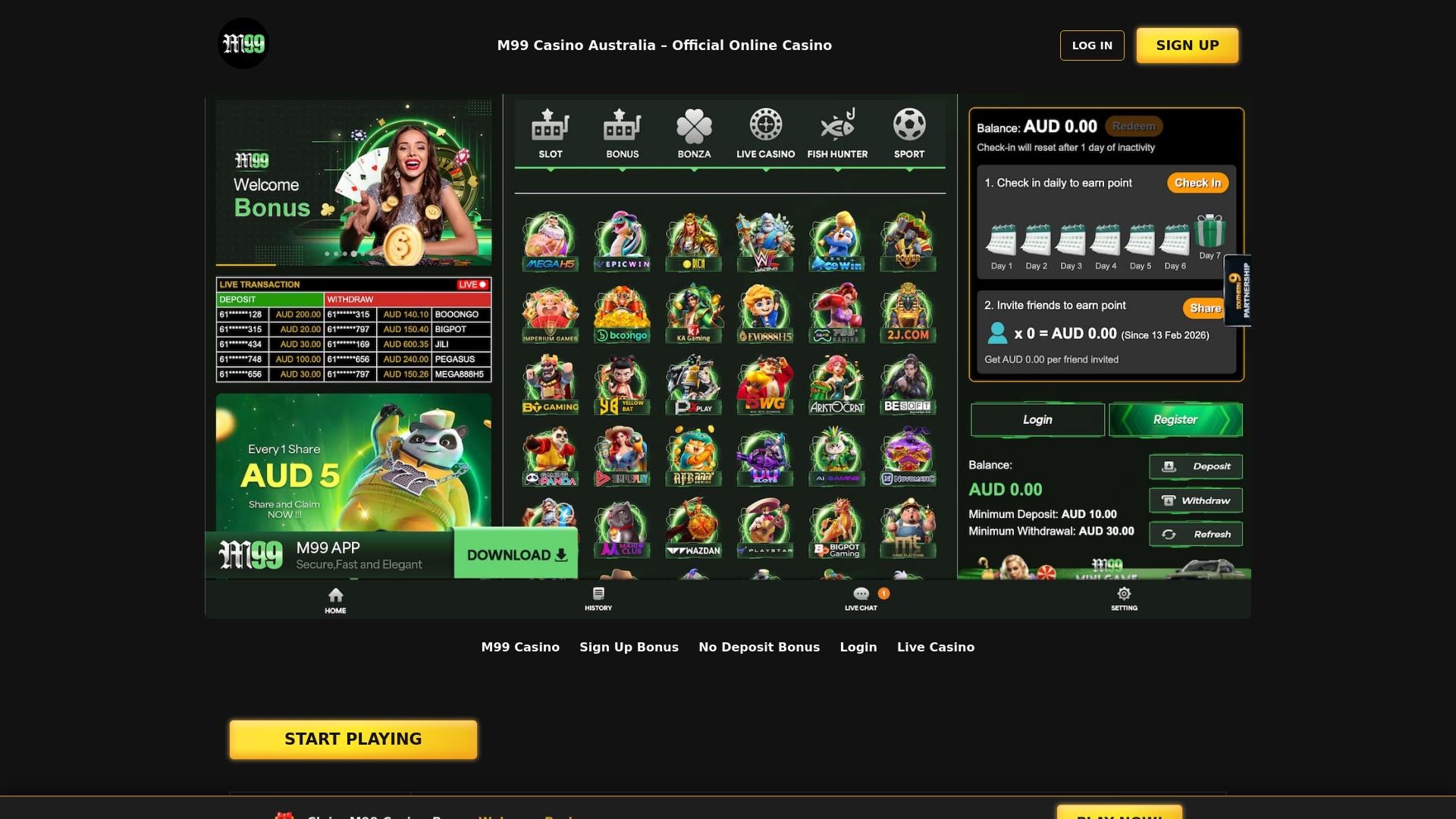 website screenshot of https://au-m99casino-com.pages.dev/