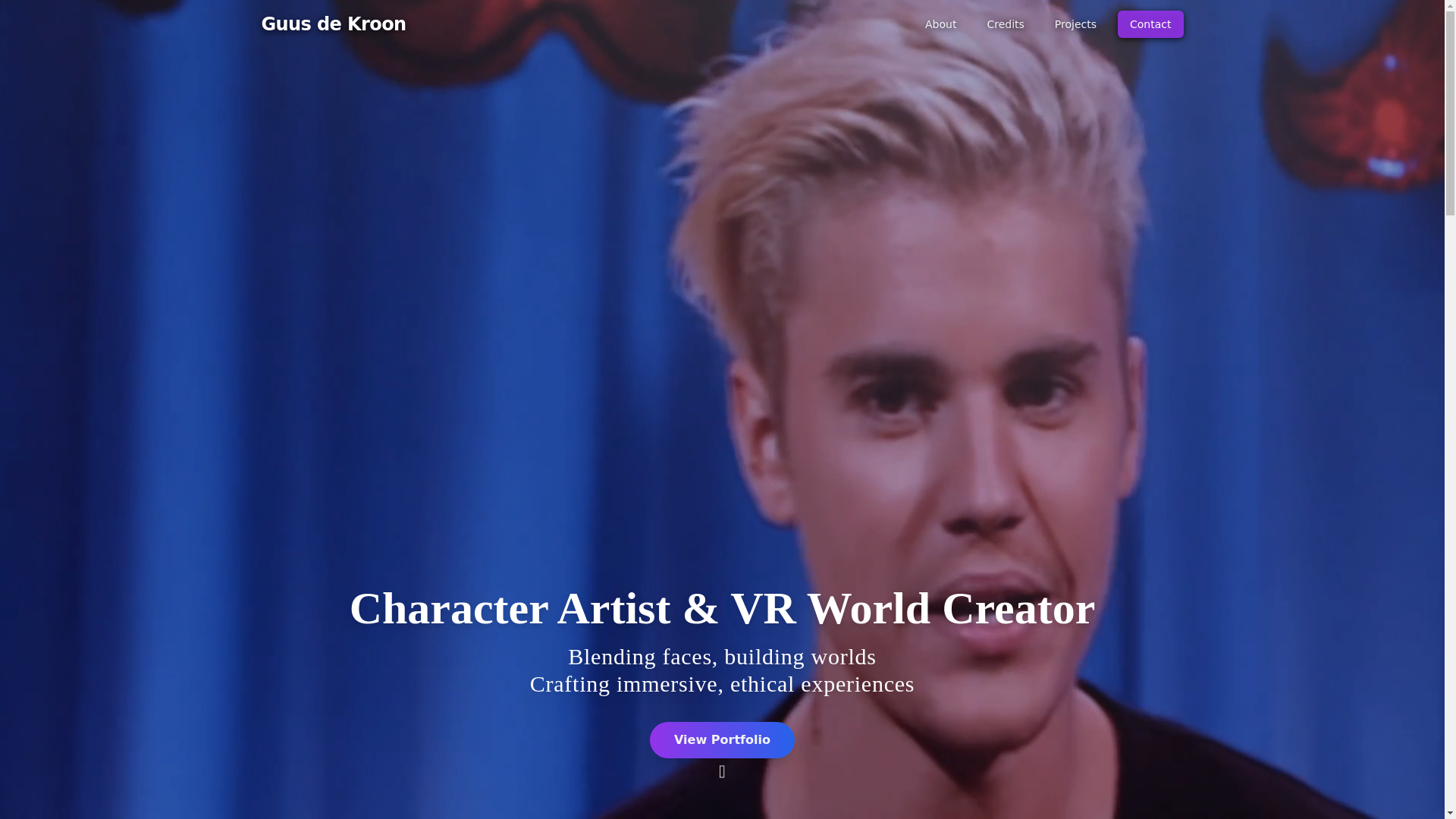 website screenshot of https://guusdekroon.pages.dev/