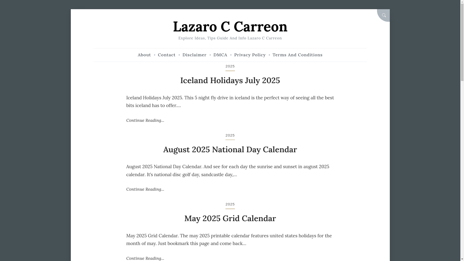 website screenshot of https://lazaroccarreonm.pages.dev/