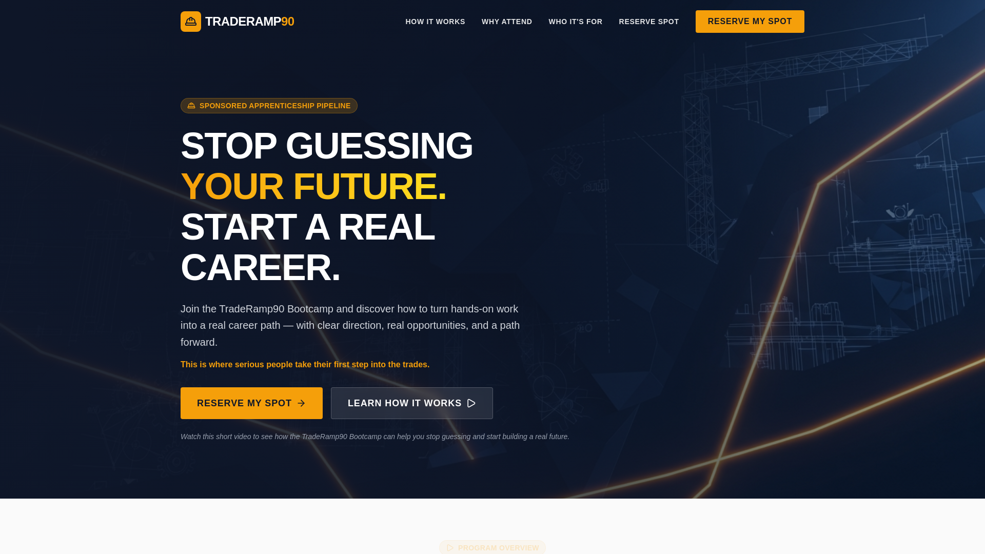 website screenshot of https://ctbootcamp.info/