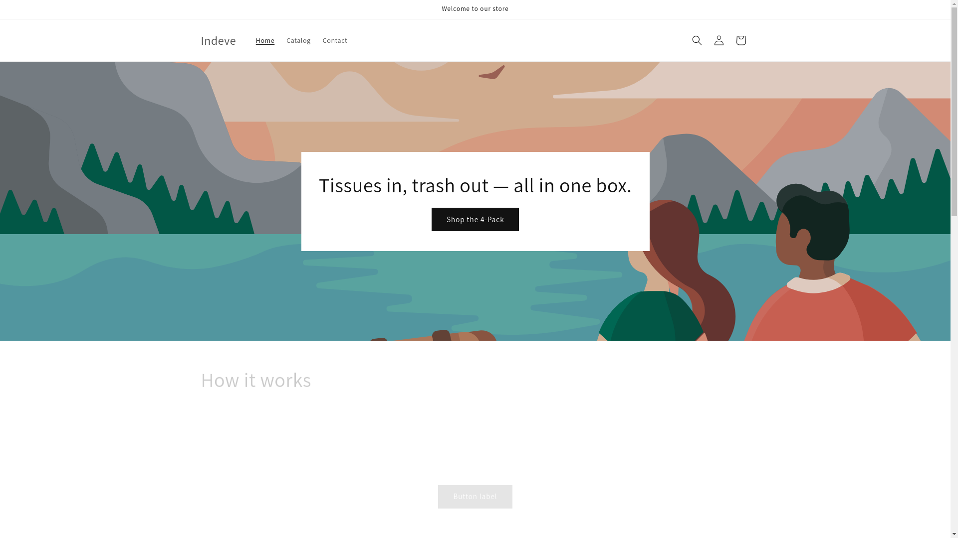 website screenshot of https://indeve.store/
