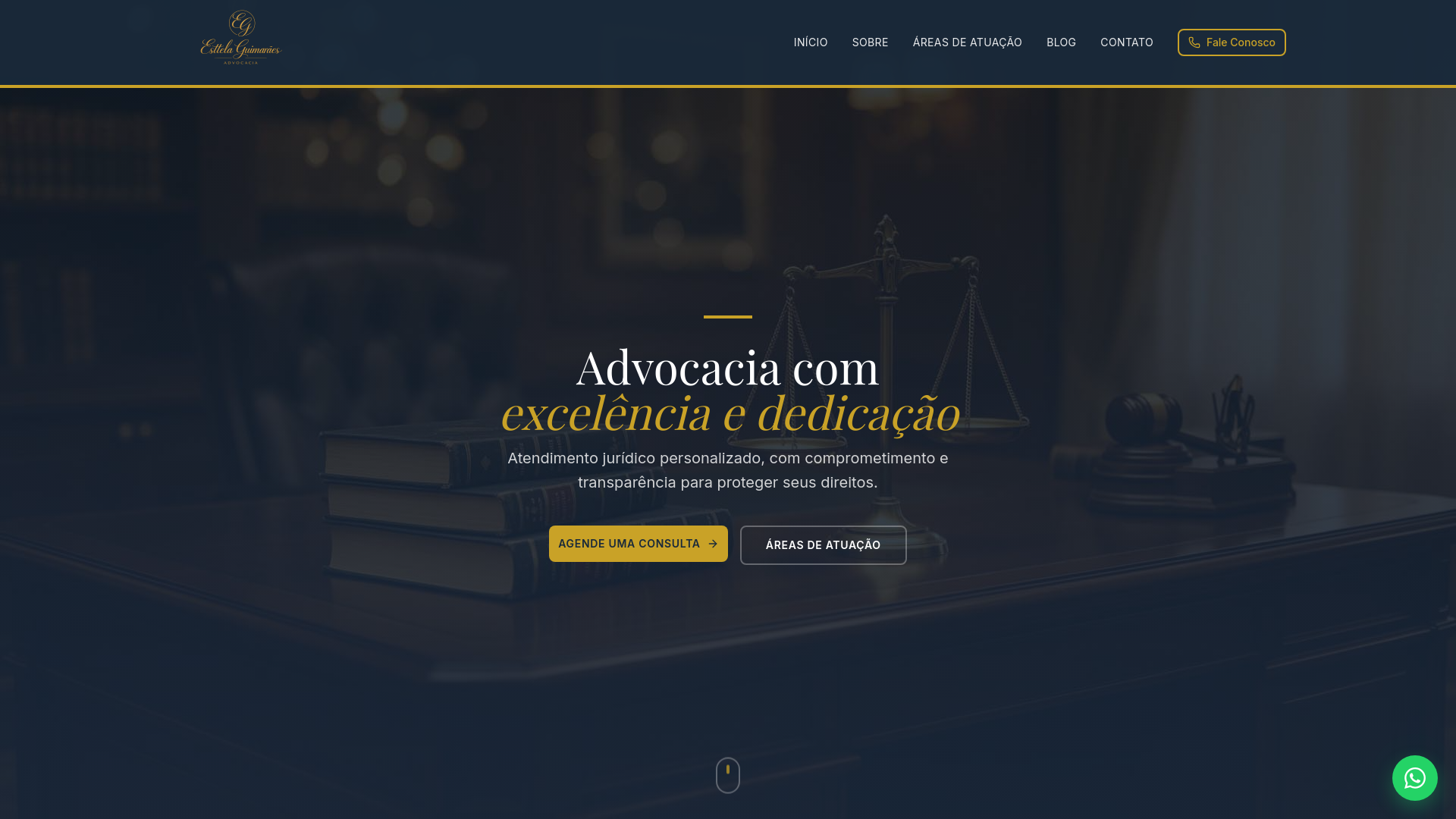 website screenshot of https://esttelaguimaraes.adv.br/