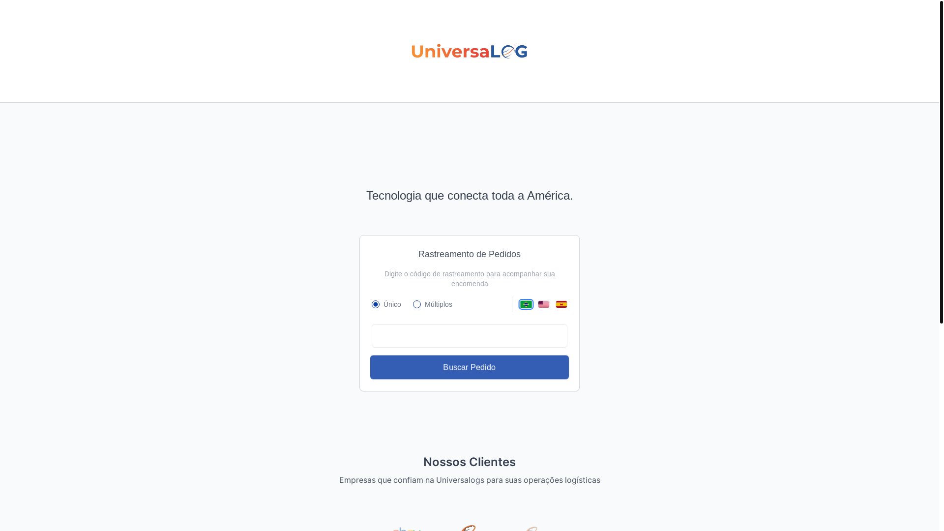 website screenshot of https://universalogistica.com/