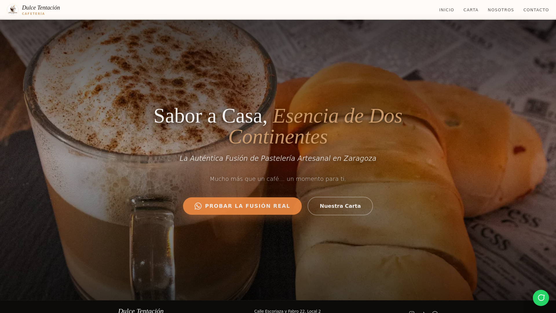 website screenshot of https://dulcetentacionzaragoza.es