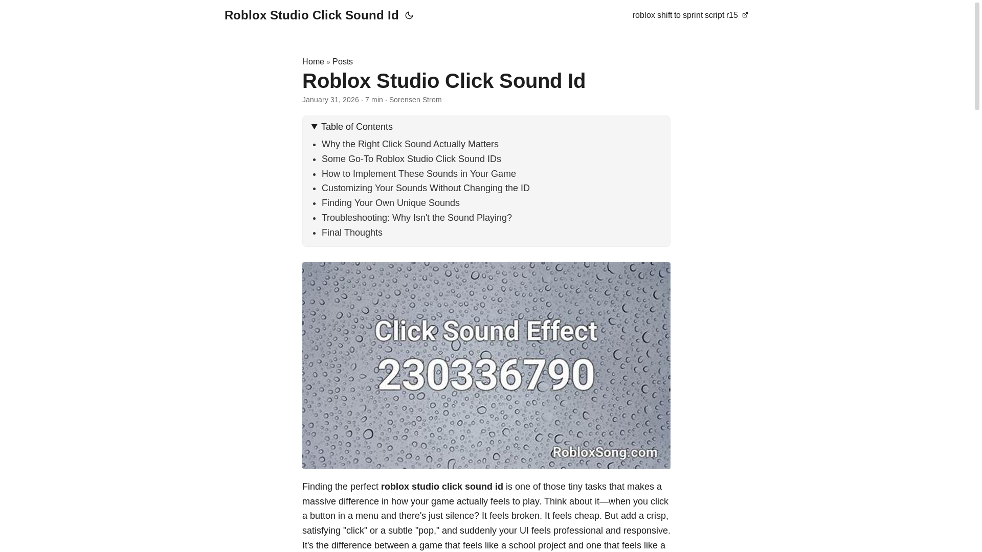 website screenshot of https://robloxstudioclicksoundid.pages.dev/