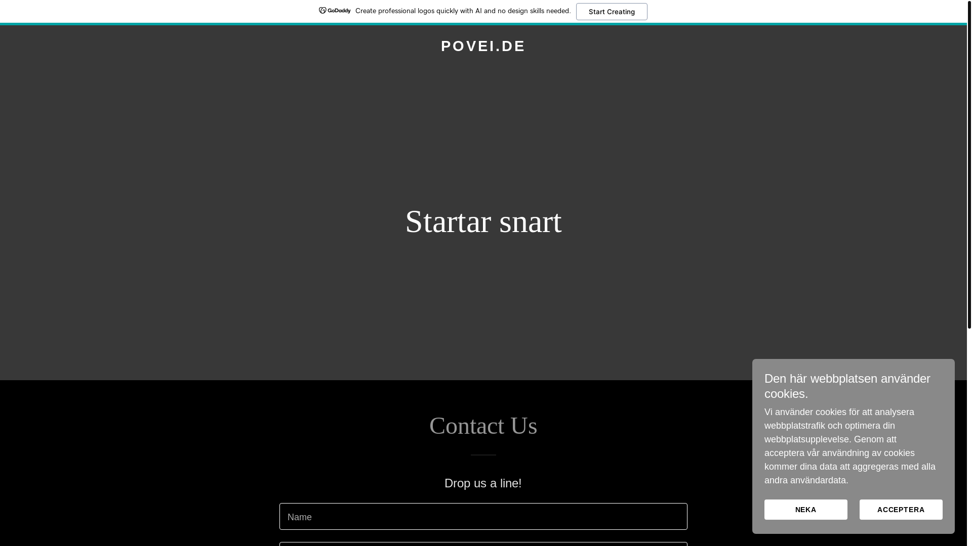 website screenshot of https://povei.de/