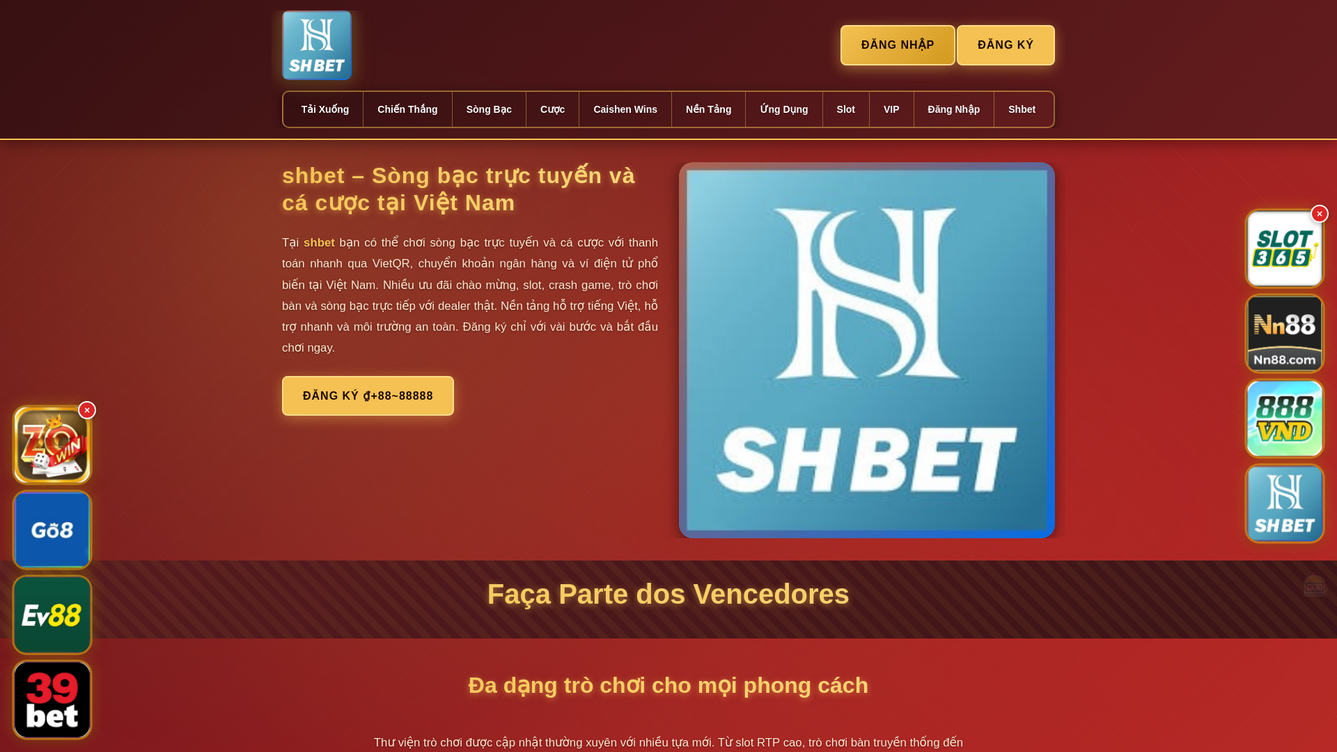 website screenshot of https://shbethai.com