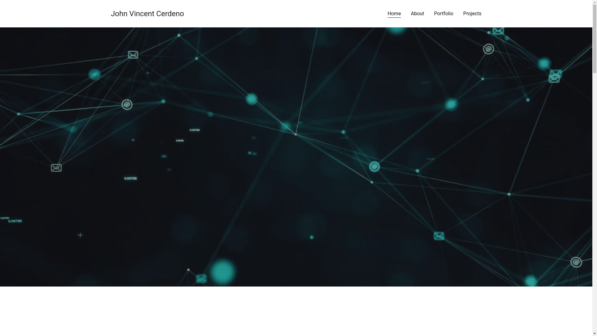 website screenshot of https://johnvincentcerdeno.com/