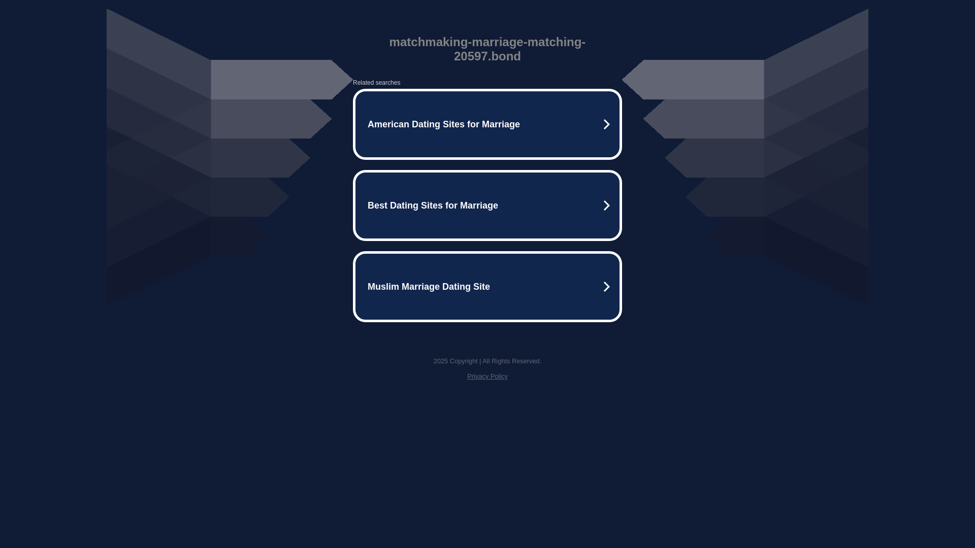 website screenshot of https://matchmaking-marriage-matching-20597.bond/