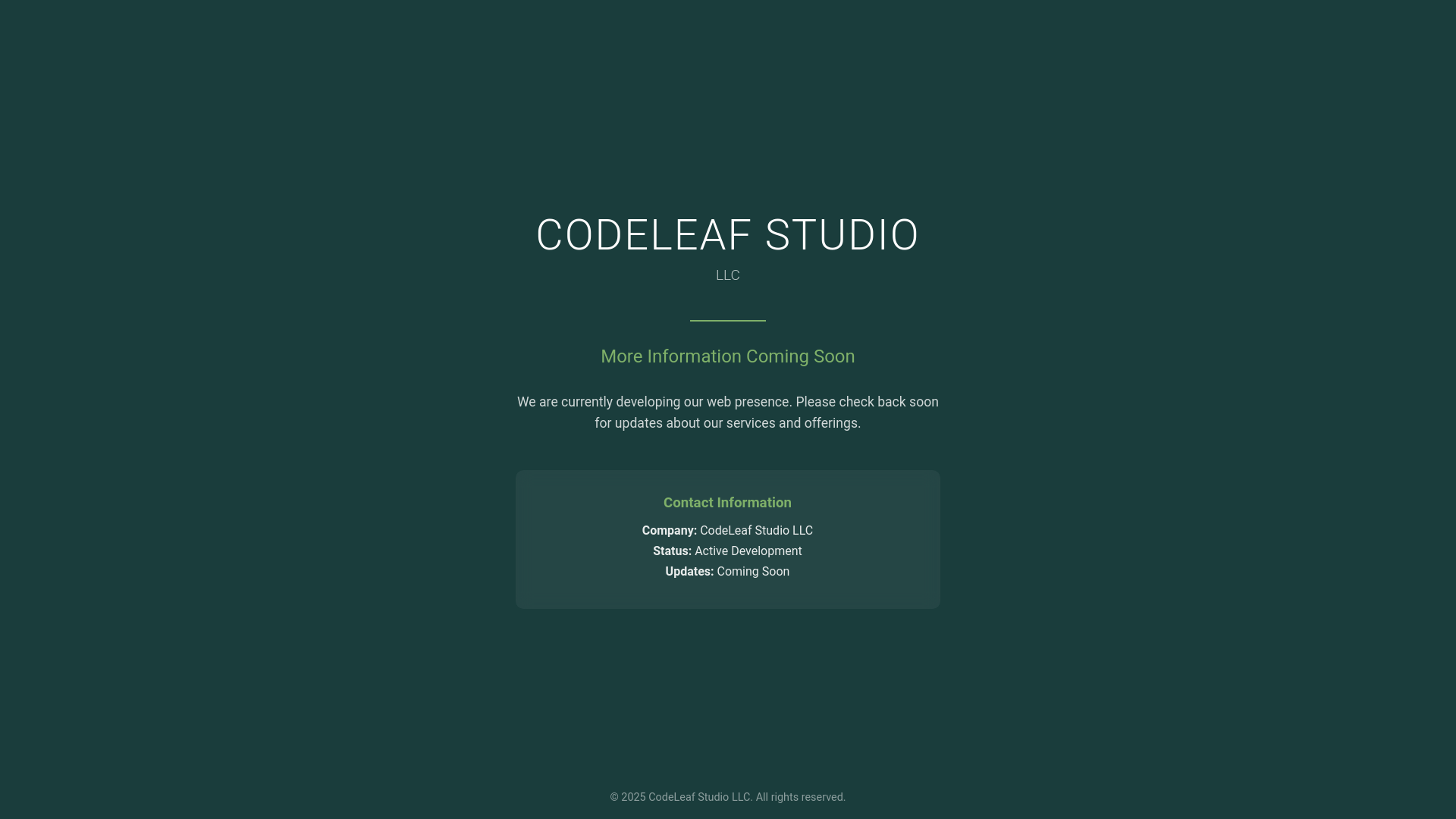 website screenshot of https://codeleaf.pages.dev/