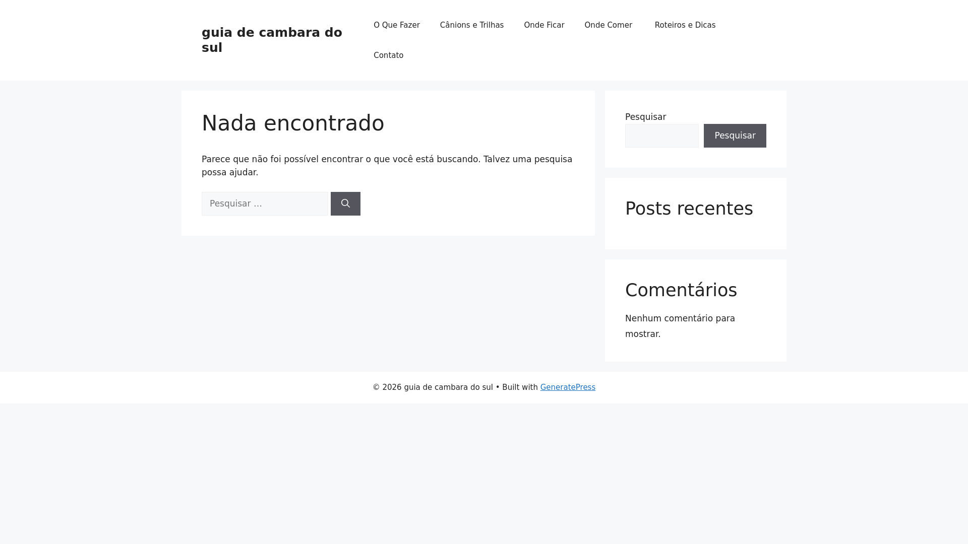 website screenshot of https://cambara-site-oficial.pages.dev/