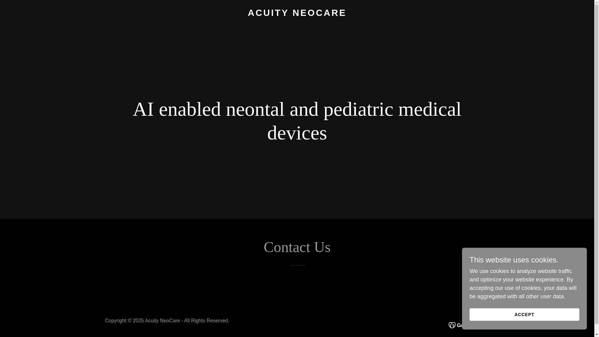 website screenshot of https://acuityneocare.com/
