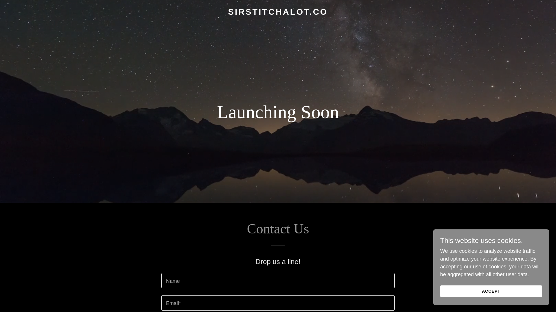 website screenshot of https://sirstitchalot.co/