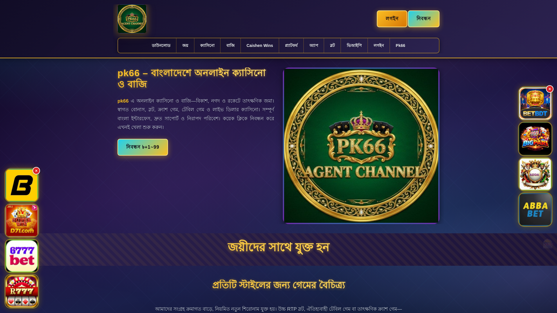 website screenshot of https://pk66panch.com/