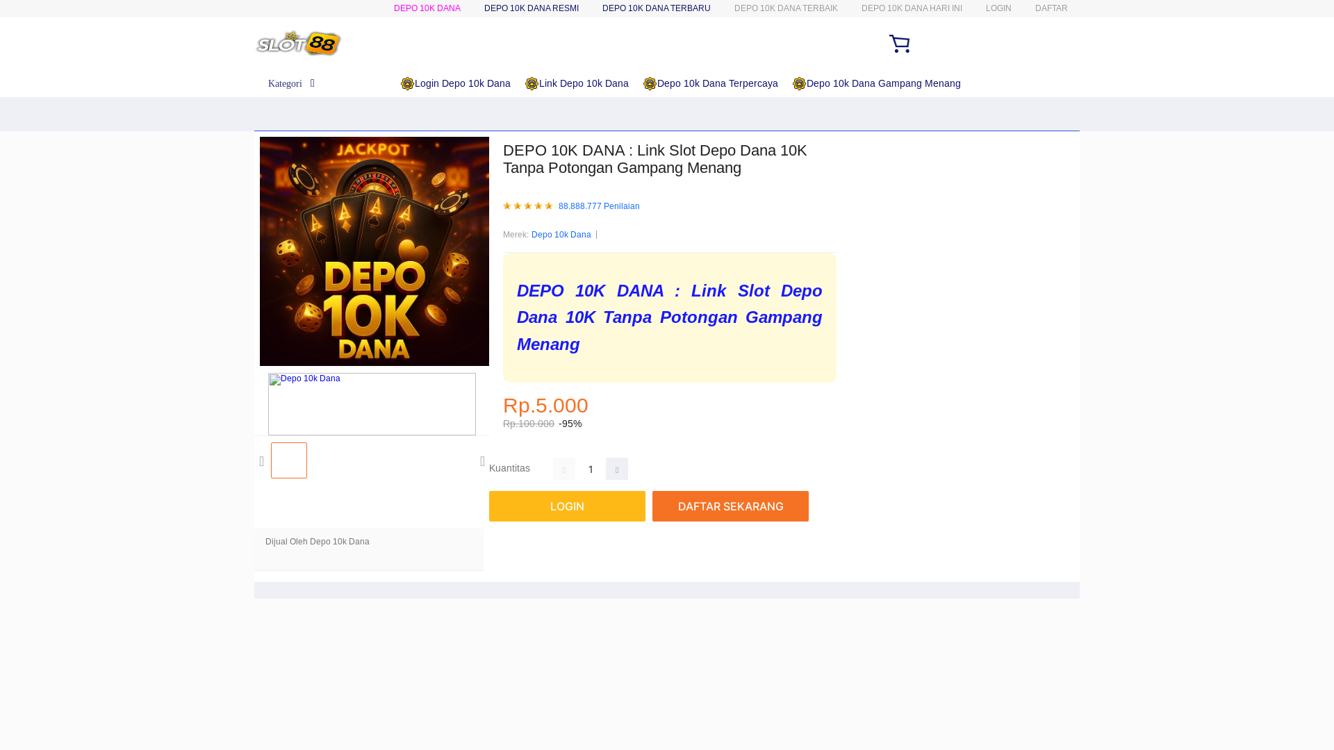website screenshot of https://depo10kdana-3ks.pages.dev/