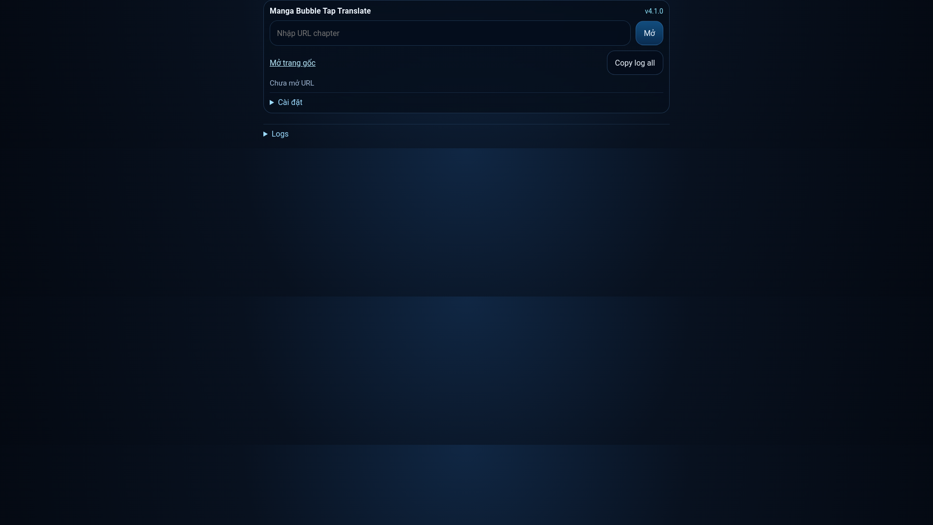 website screenshot of https://mangatrans.pages.dev/
