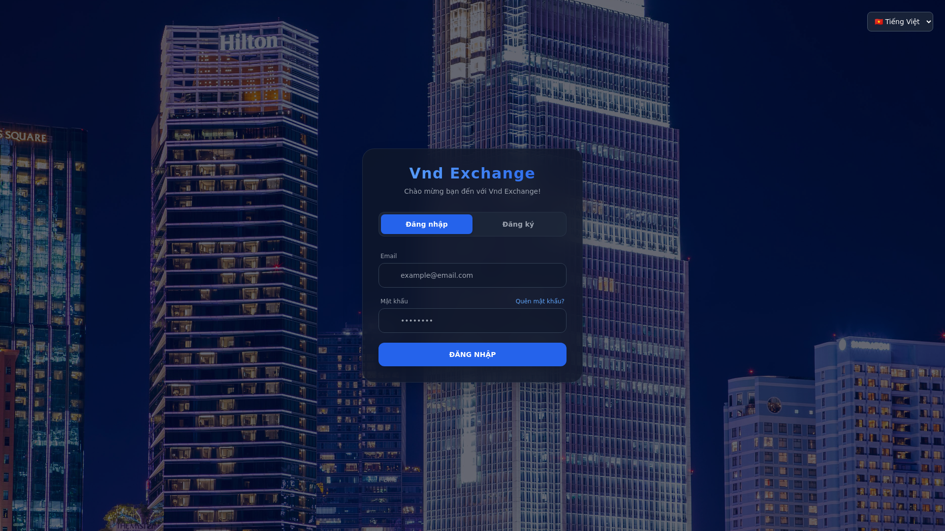 website screenshot of https://vnlclick.org/
