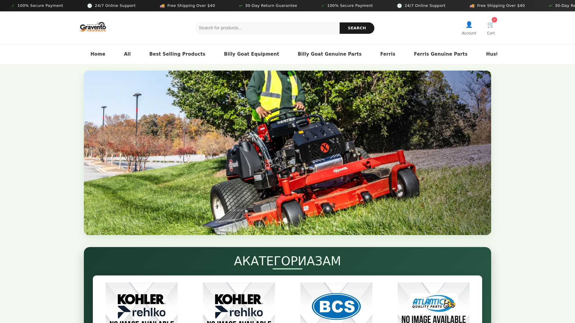 website screenshot of https://graventocenter.com