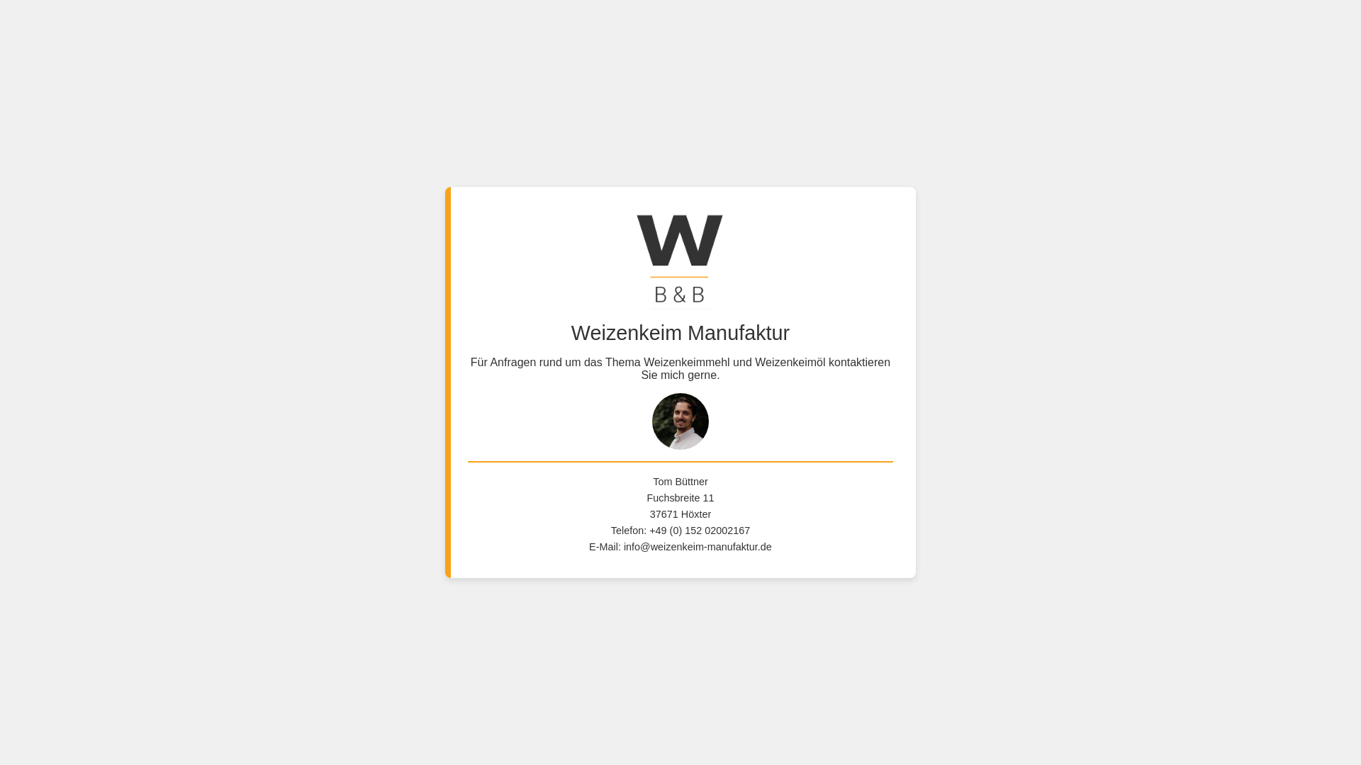 website screenshot of https://weizenkeim-manufaktur.de/