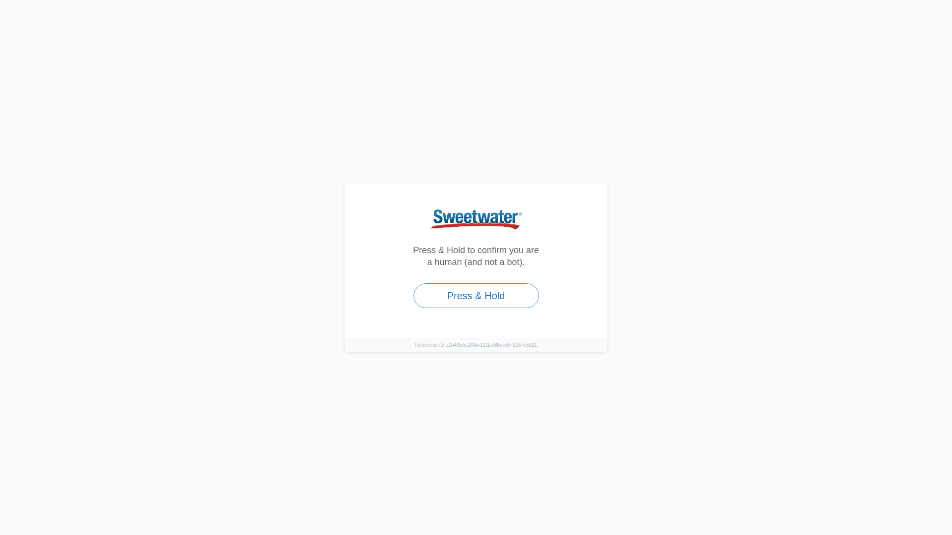 website screenshot of https://www.sweetwater.com
