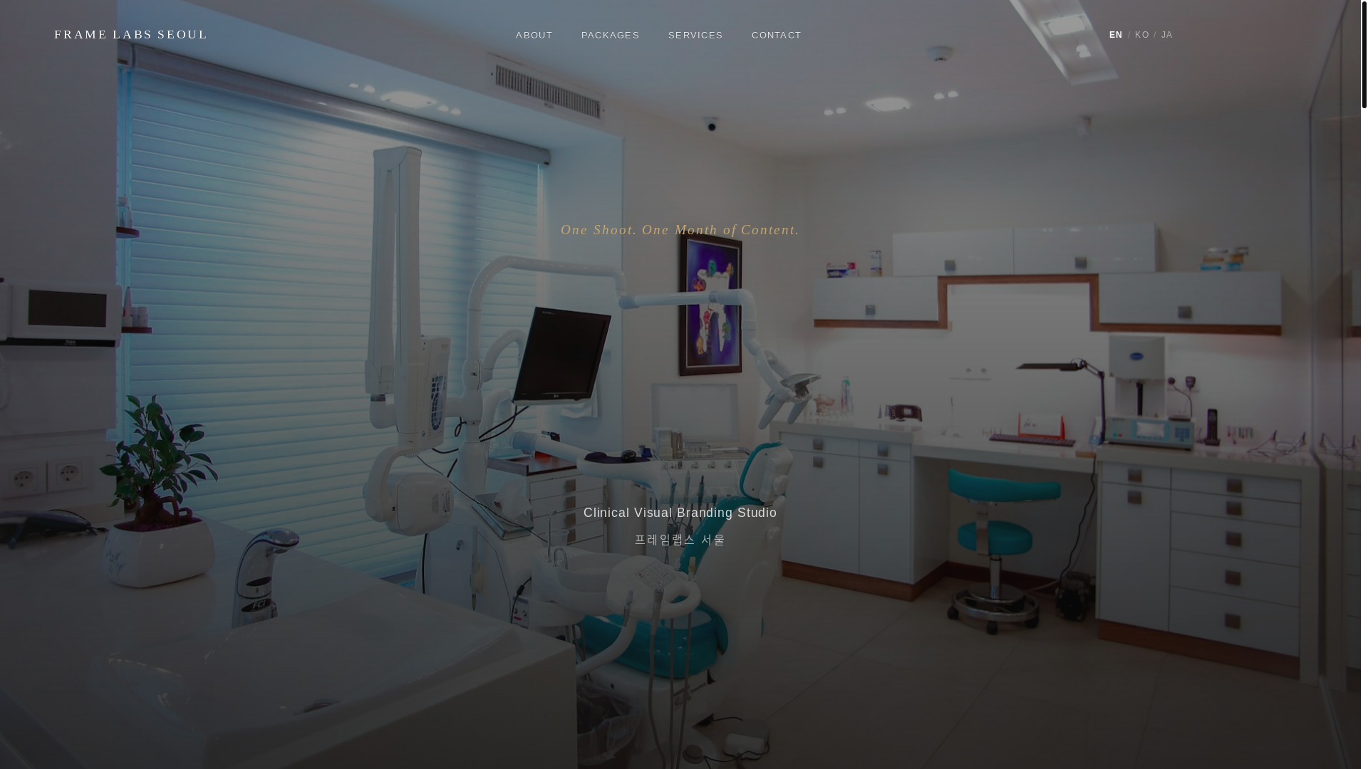 website screenshot of https://framelabs.kr/