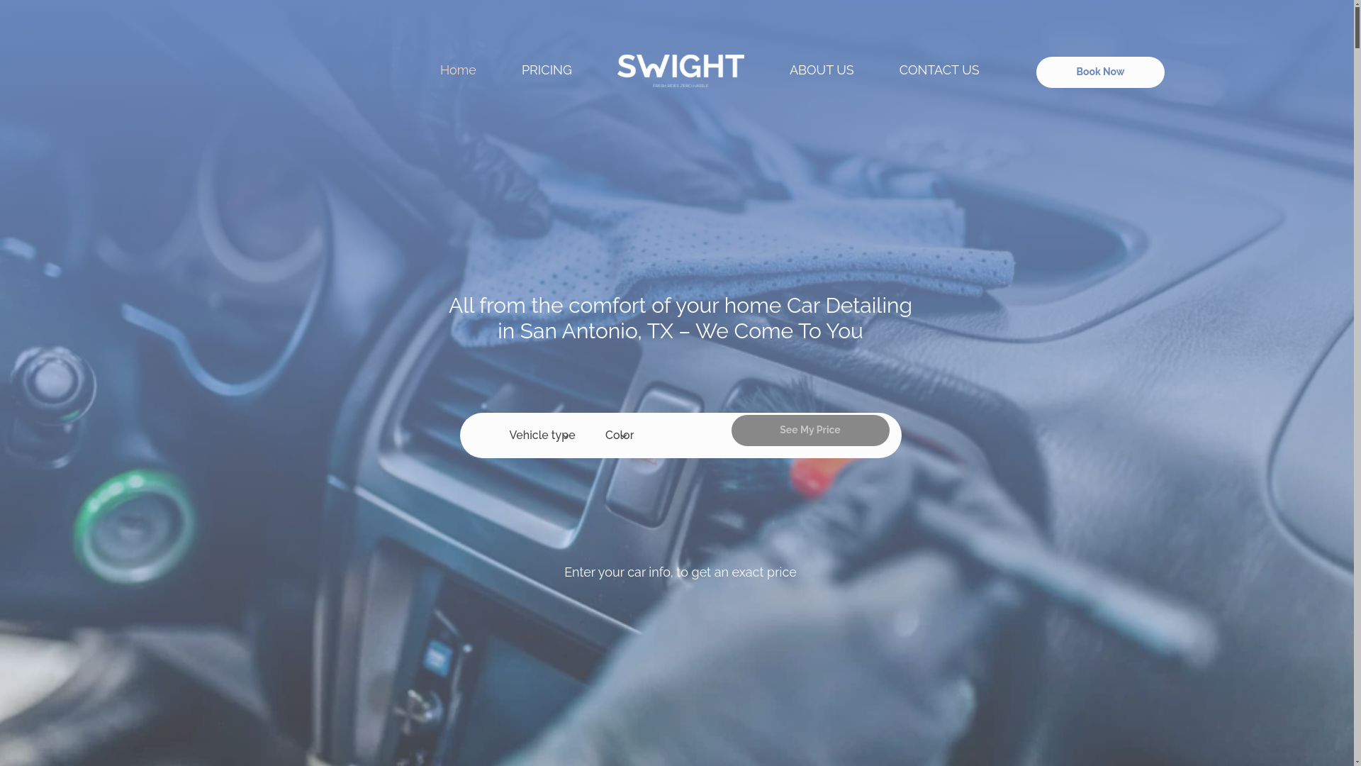 website screenshot of https://swightcarcare.io/