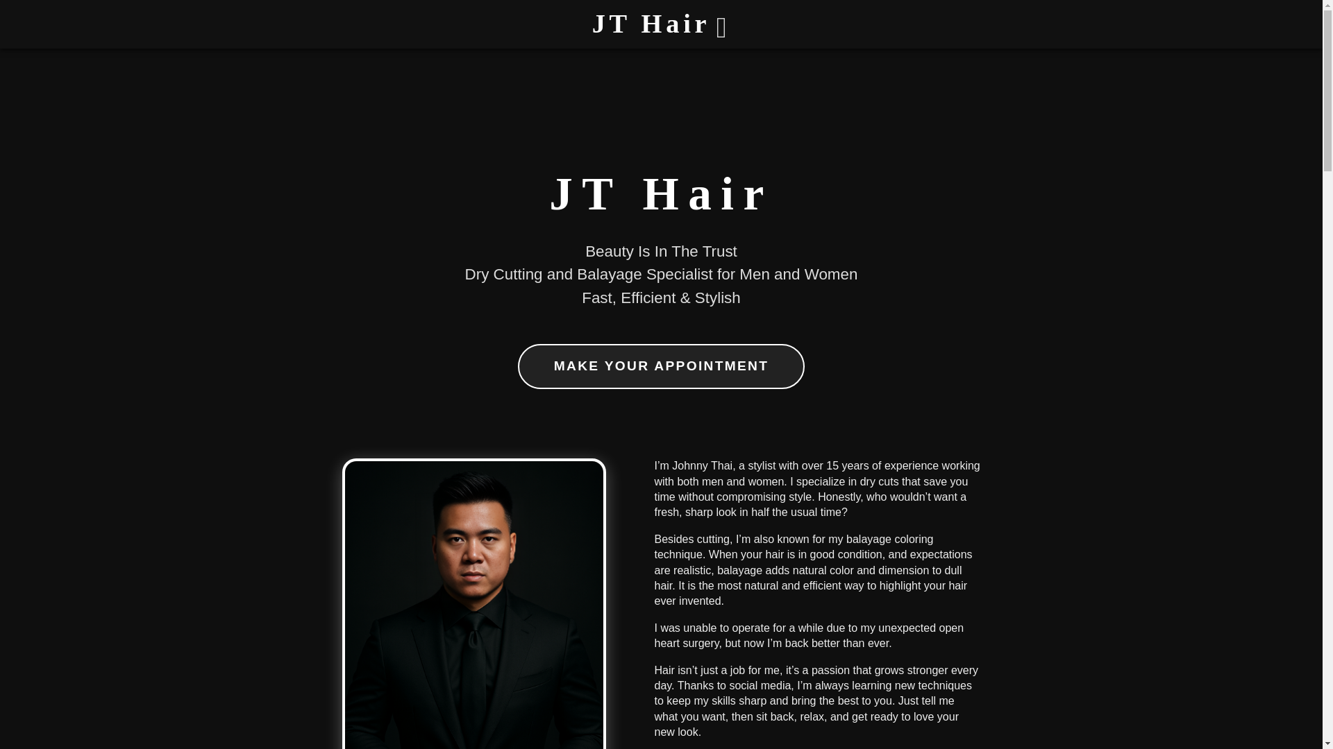website screenshot of https://jthair.art/