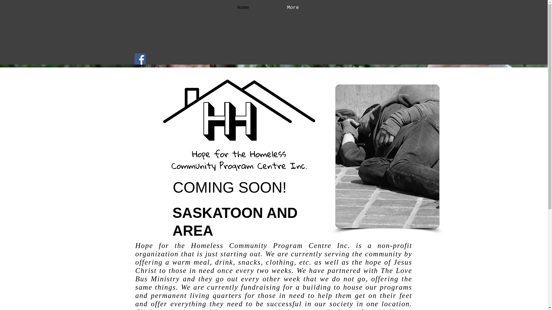 website screenshot of https://hopeforthehomeless.ca/