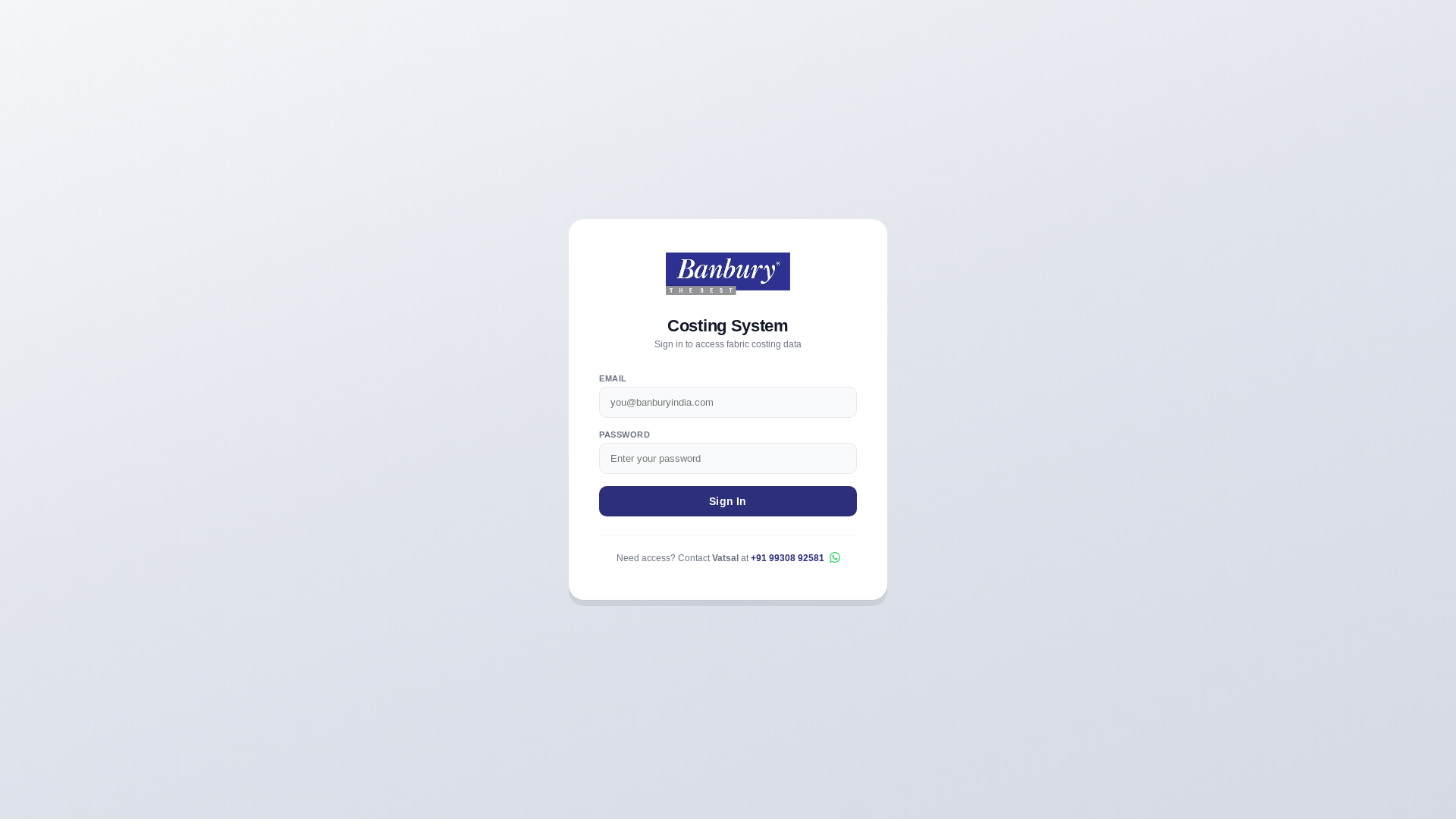 website screenshot of https://banbury-costing.pages.dev/